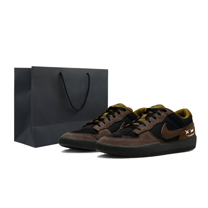 Nike Nike SB Force 58 Skateboard Shoes Unisex Low Top Brown