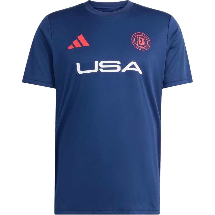Adidas Adidas WORLD CUP Soccer Jerseys Men's Marine Blue Crew Neck Moderate
