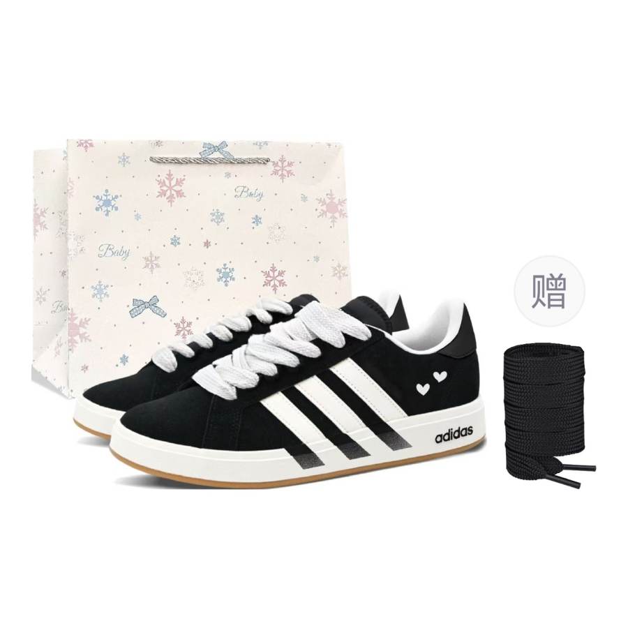 Adidas Adidas Grand Court Base 00s Night Tide Slip Resistant, Abrasion Resistant, Lightweight Skateboard Shoes Unisex