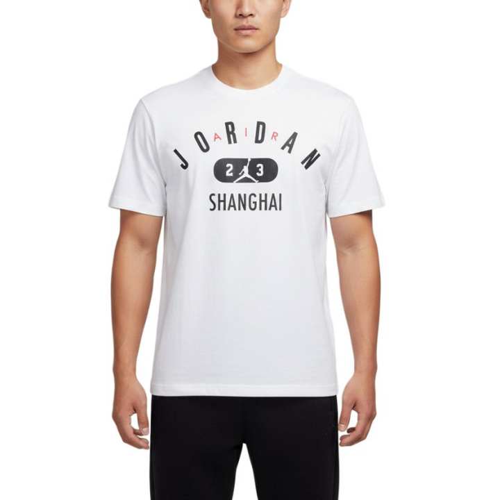 Jordan Jordan As M J T Shirts Men's White Crew Neck Moderate