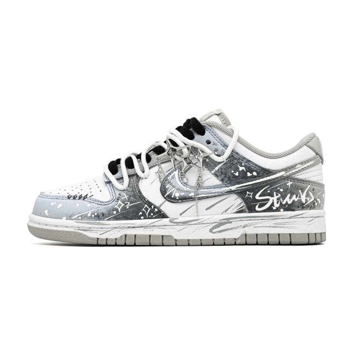 Nike Nike Dunk Skateboard Shoes Unisex Low Top Black/Gray/Blue