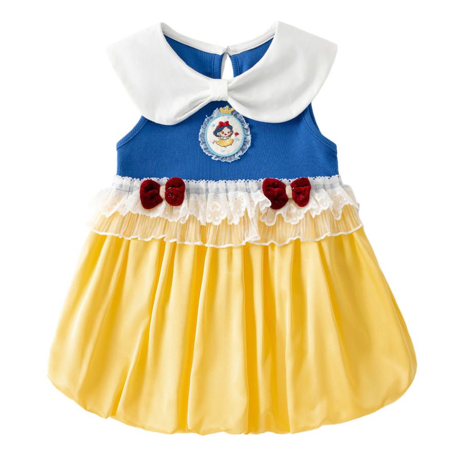Disney Pre School Dresses Peter Pan Collar Thin Short Skirt Stretch