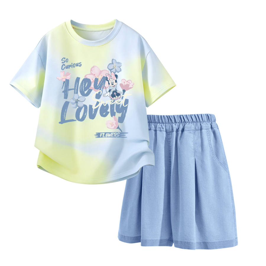 Disney Kids Casual Sportswear Crew Neck Thin Stretch