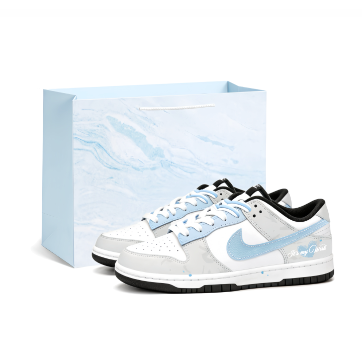 Nike Nike Dunk Skateboard Shoes Men's Low Top Blue Gray Multicolor