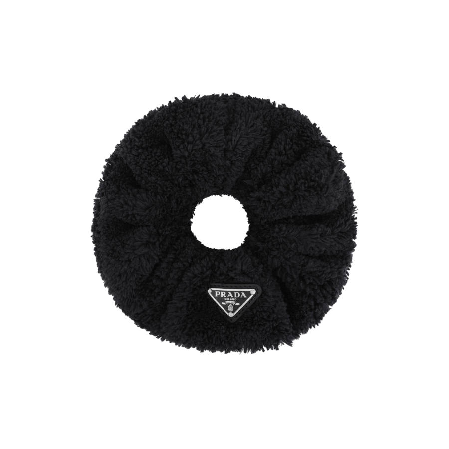 PRADA PRADA Velvet Hair Tie Women's Black