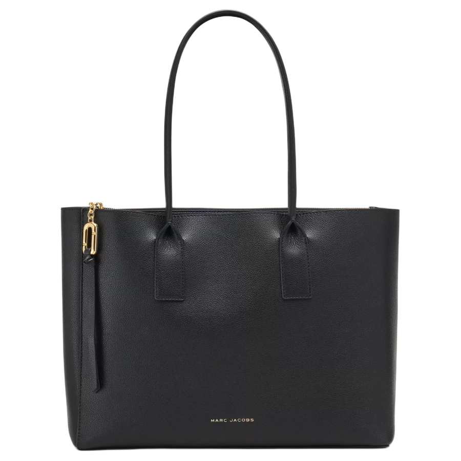 MARC JACOBS MARC JACOBS Leather Shoulder Bag Medium Unisex Black