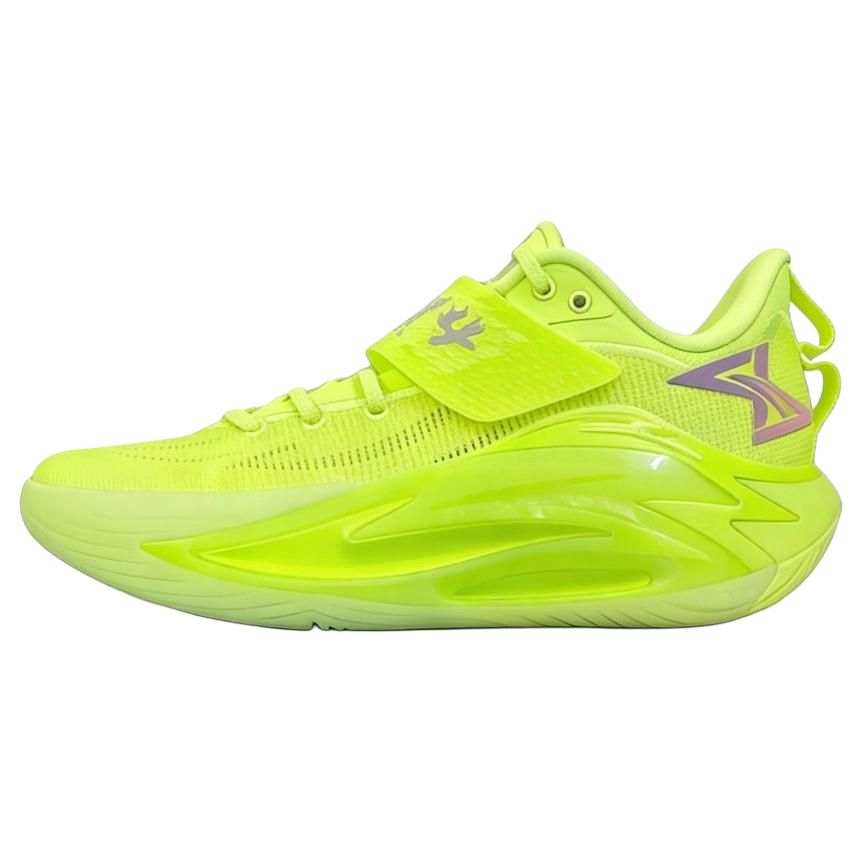 Anta Shock Wave 7 Pro Cushioning Slip Resistant Abrasion Resistant Breathable Low top Basketball Shoes Men's Green