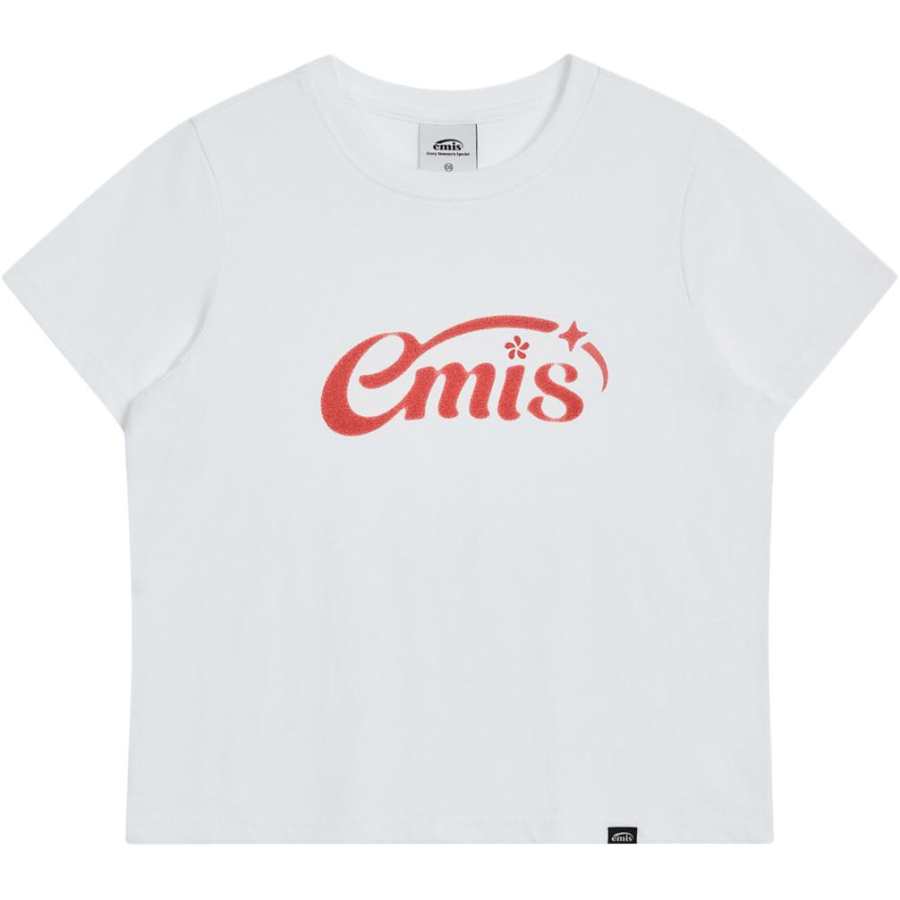 Emis T Shirts Unisex Starlight Logo T Shirt White Crew Neck