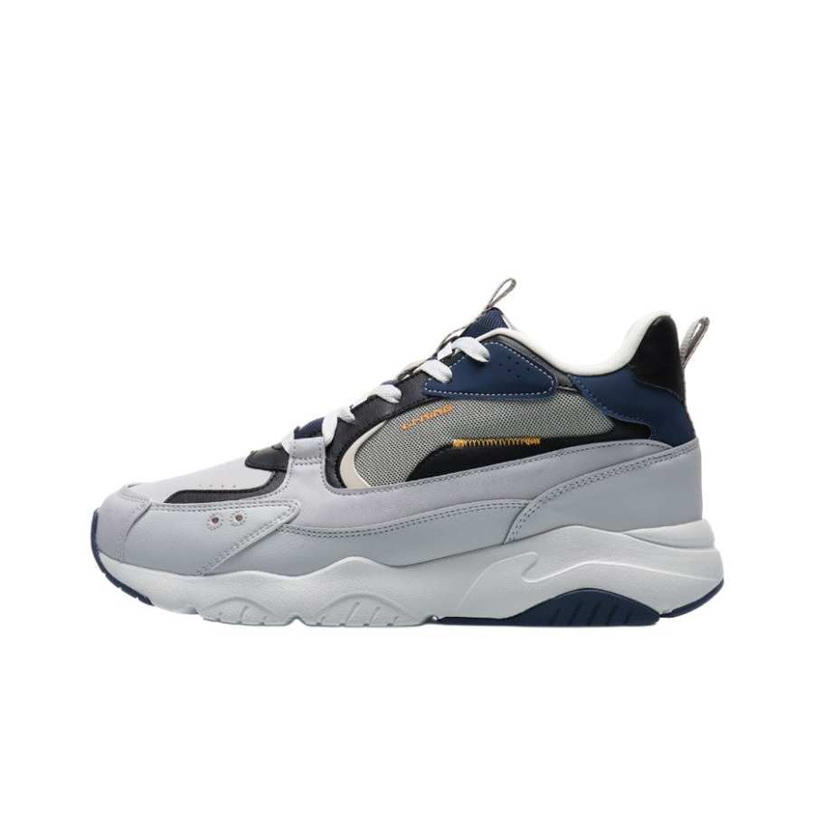 Li-Ning Li Ning Defender Textile, Synthetic Leather Cushioning Slip Resistant Abrasion Resistant Lightweight Low top