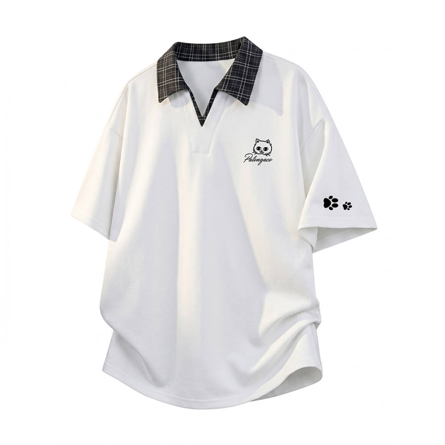 PAL ONGACO T Shirts Unisex Polo Collar Moderate Straight Fit