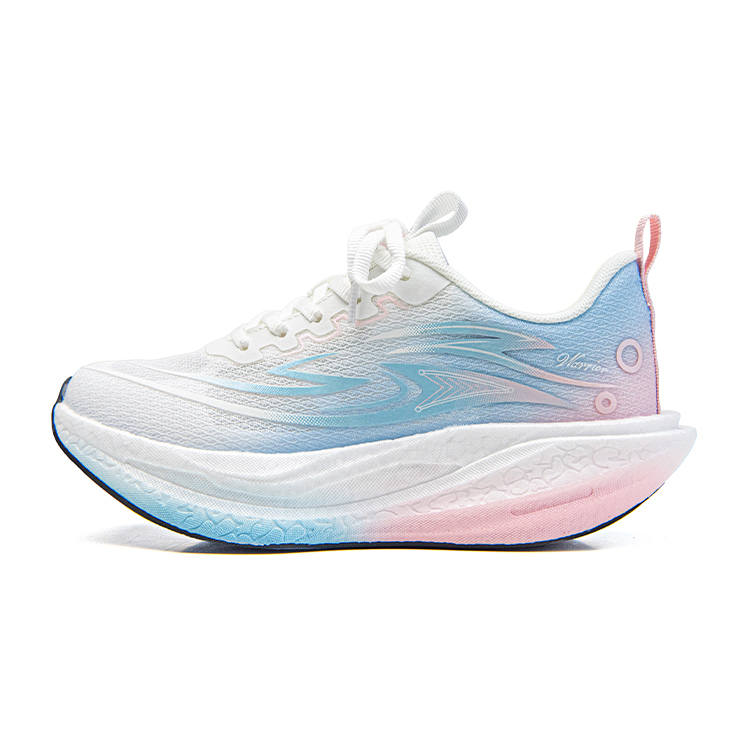 WARRIOR Running Shoes Women's Low Top White Blue Pink