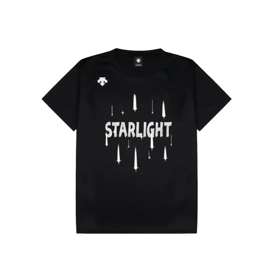 DESCENTE T Shirts Unisex Black Crew Neck Moderate Straight Fit