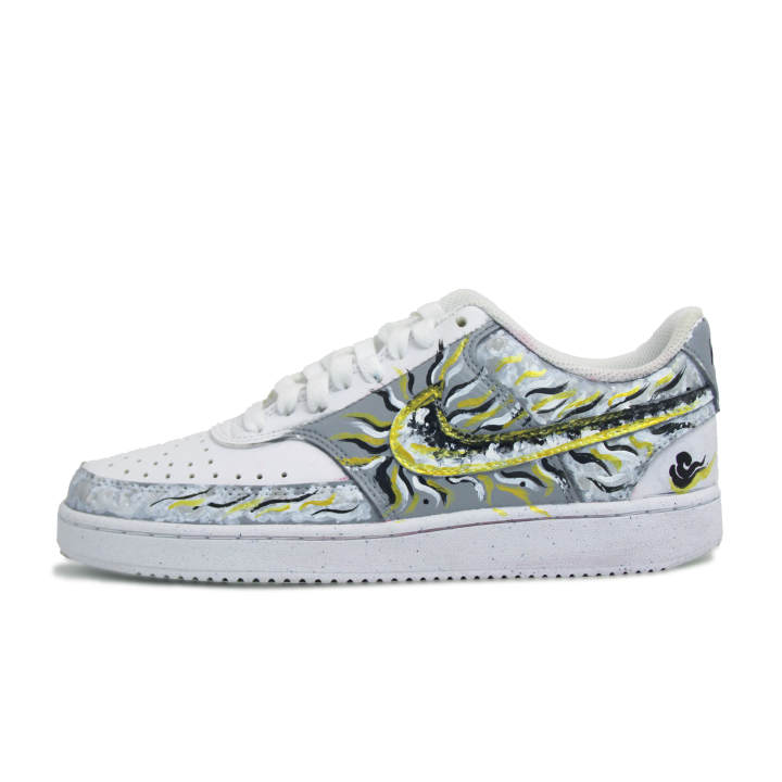 Nike Nike Court Vision 1 Skateboard Shoes Unisex Low Top Gray/Gold