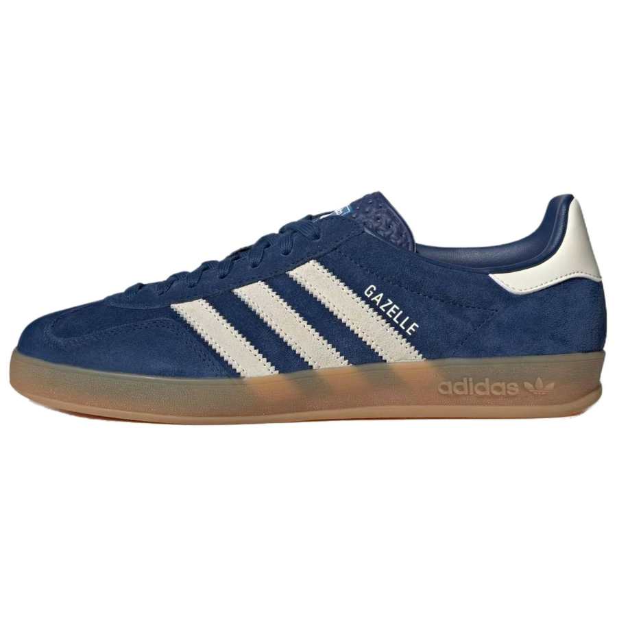 Adidas Originals Gazelle German Army Trainers Unisex Low Top Blue With White Lettering