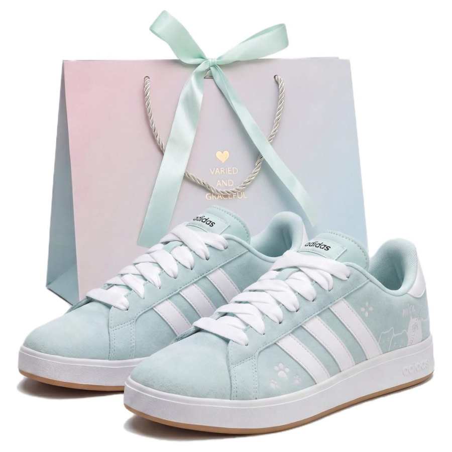 Adidas Adidas Grand Court Base 00s Skateboard Shoes Unisex Low Top Summer Letter Shopping Bag
