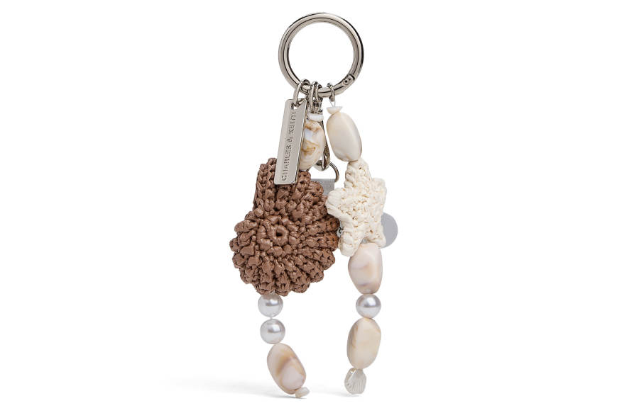 CHARLES&KEITH Polyacrylic Bag Accessory Women's Multi Brown/Milk White
