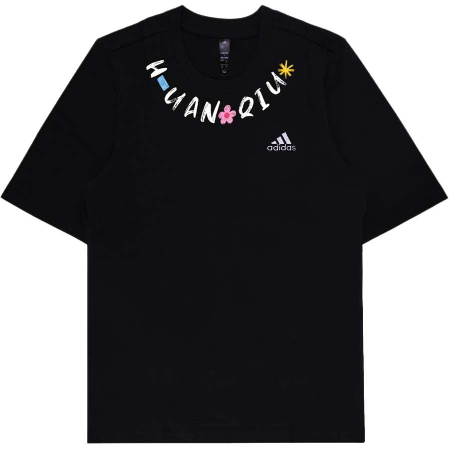 Adidas Adidas MUST HAVES T Shirts Unisex Black Crew Neck Thin Straight Fit
