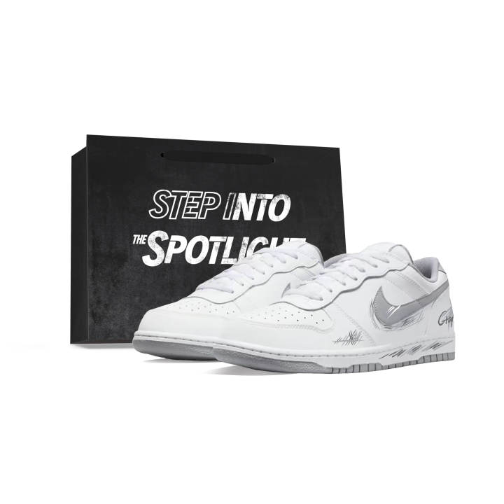 Nike Nike Big Skateboard Shoes Unisex Low Top Gray/White