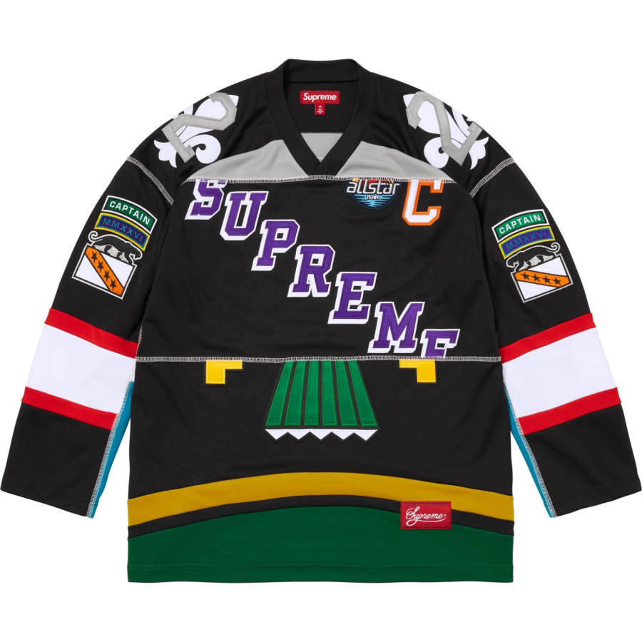Supreme Supreme SS26 WEEK12 Paneled Hockey Jersey Ice Hockey Pucks Sports Apparel Unisex