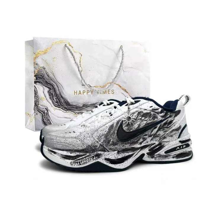 Nike Nike Air Monarch 4 Chunky Sneakers Unisex Low Top White/Black