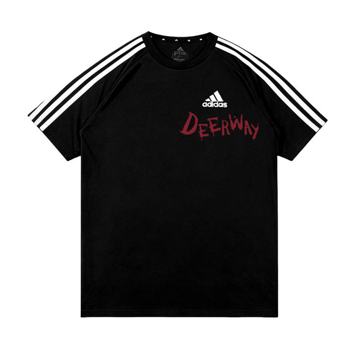 Adidas Adidas Football T Shirts Unisex Black Crew Neck Thin