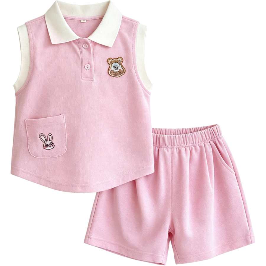 Disney Pre School Casual Sportswear Polo Collar Moderate Stretch