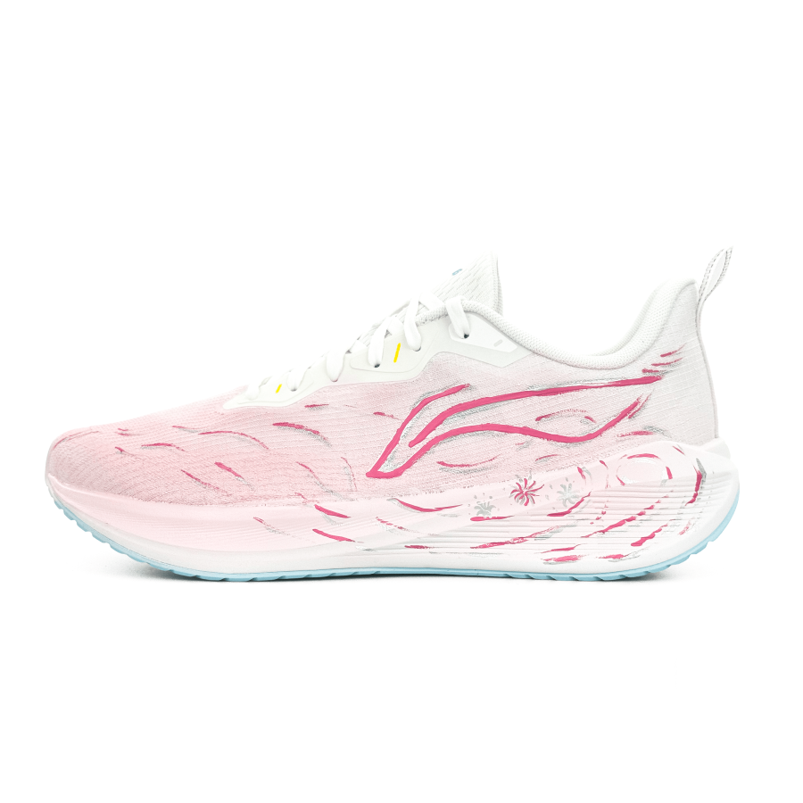 Li-Ning Li Ning Wuyue Running Shoes Men's Low Top Pink, Red