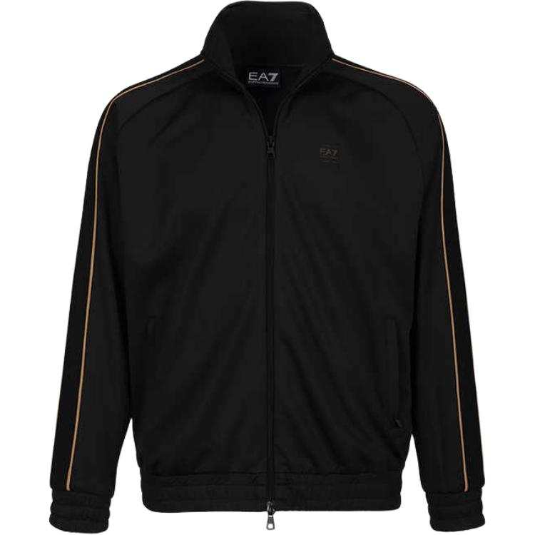 EMPORIO ARMANI EA7 Jackets Men's Black Stand Collar Moderate Other