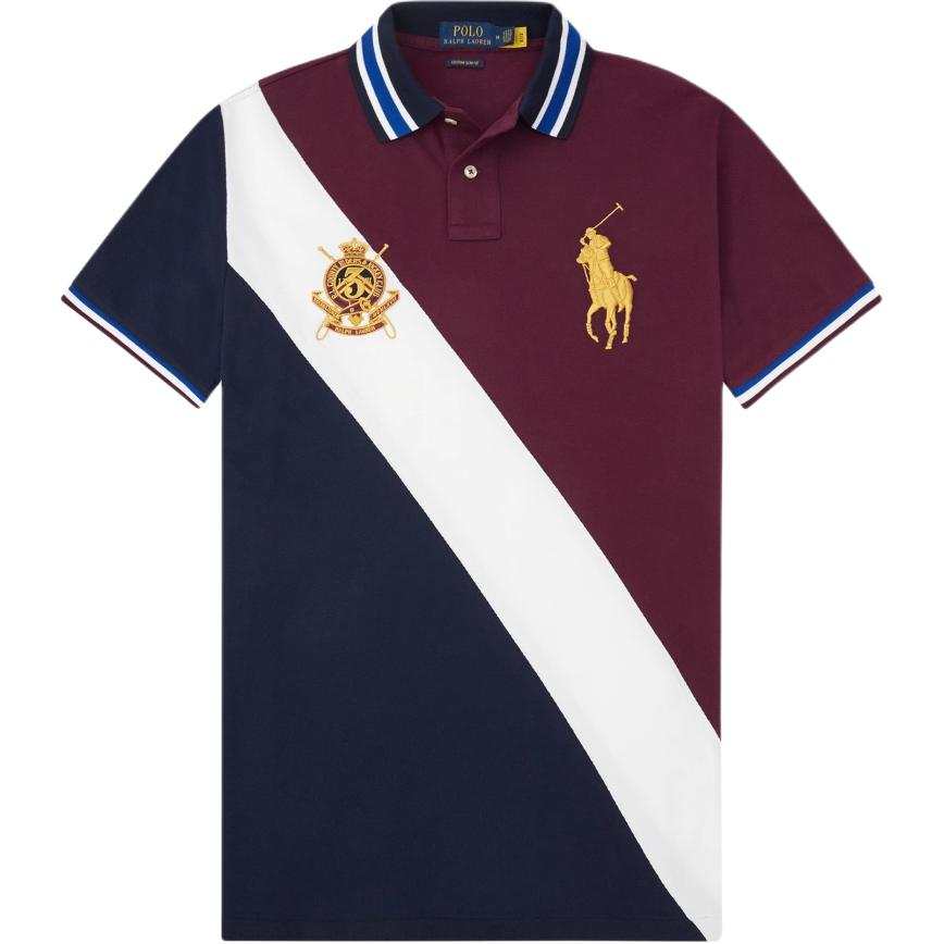 Polo Ralph Lauren Big Pony Polo Shirts Men's Red Polo Collar Moderate Straight Fit