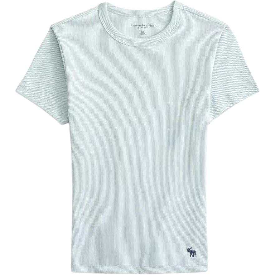 Abercrombie&Fitch T Shirts Women's Turquoise Crew Neck