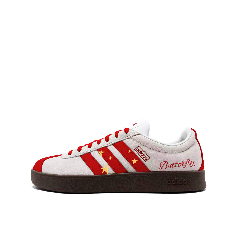 Adidas Adidas VL COURT 2.0 Skateboard Shoes Unisex Low Top Red