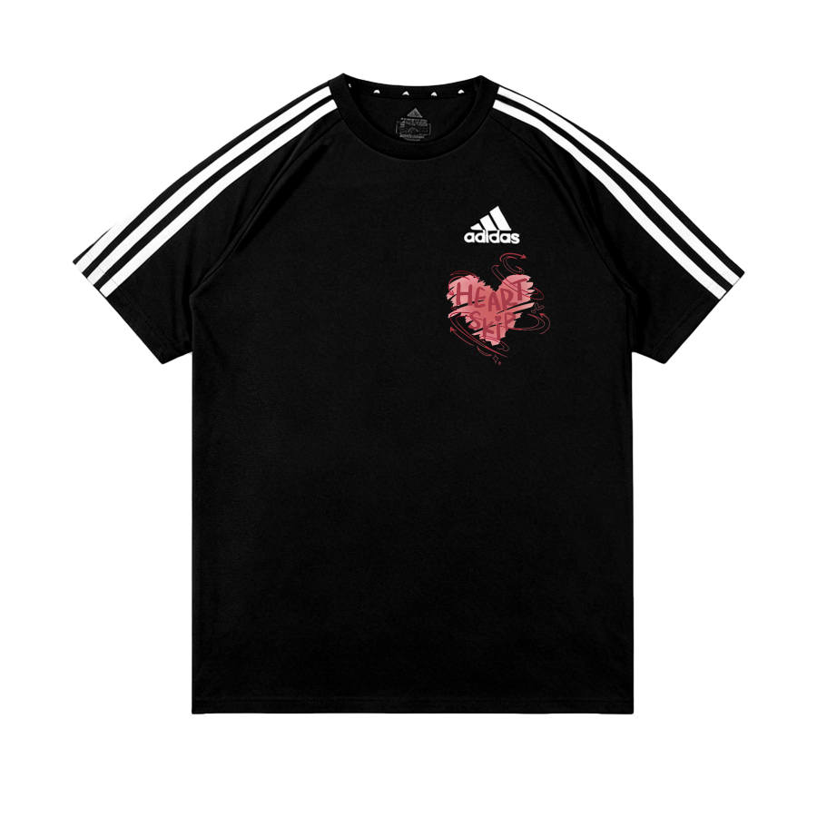 Adidas Adidas Football T Shirts Unisex Black Crew Neck Thin