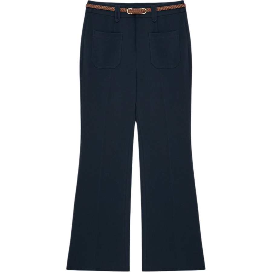 KARL LAGERFELD / Karl Lagerfeld Jeans Casual Pants Women's Navy Blue Moderate Flared Pants