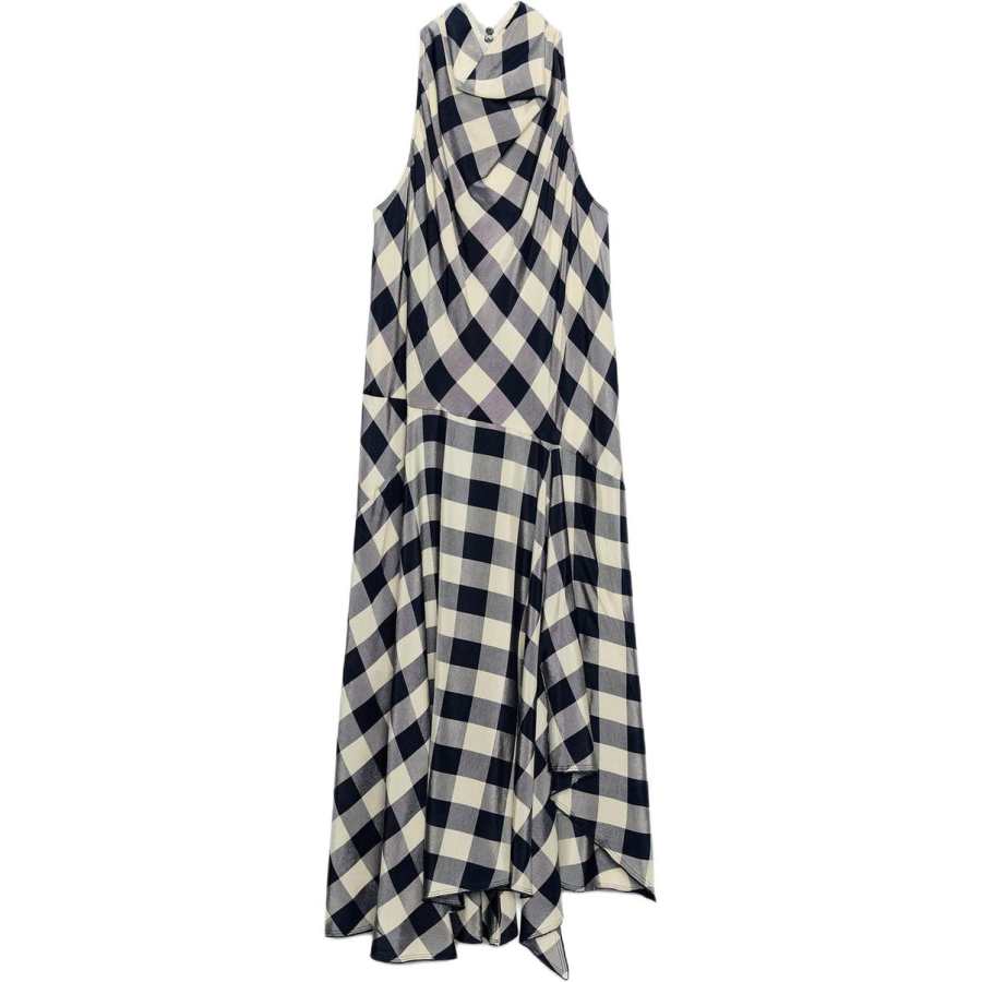 ZARA ZW Sleeveless Dresses Women's Sea Blue/White Moderate