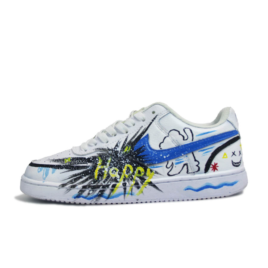 Nike Nike Court Vision 1 Skateboard Shoes Unisex Low Top Blue/Black