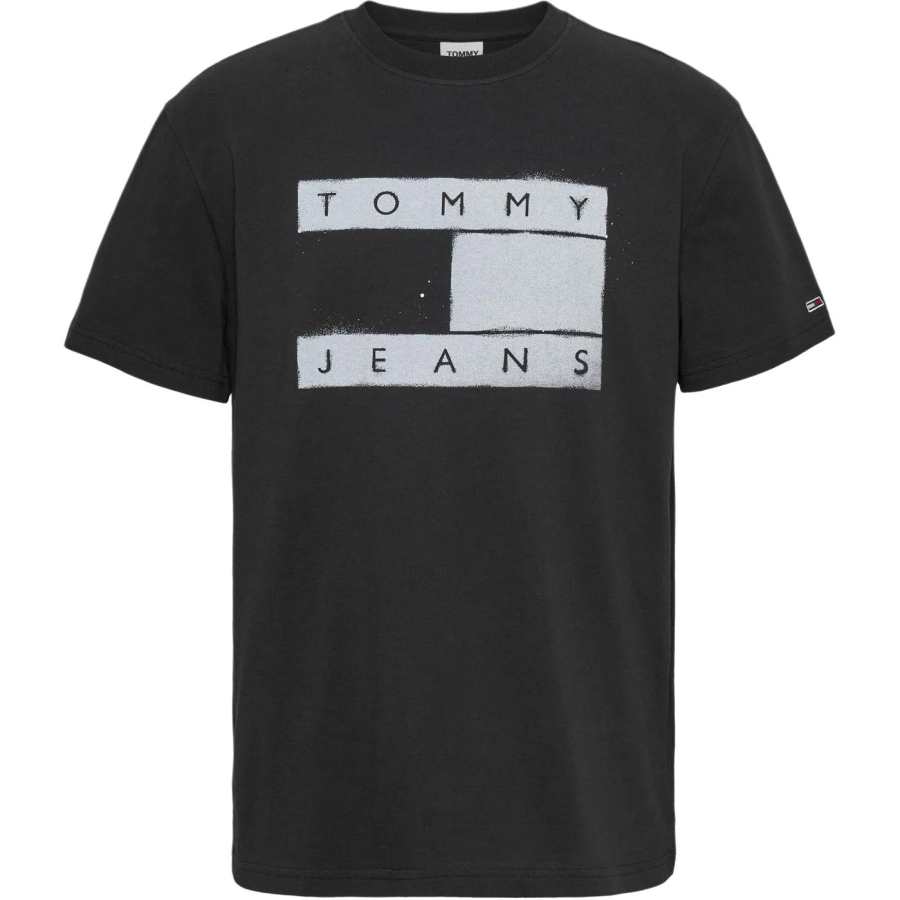 Tommy Hilfiger T Shirts Men's Black Crew Neck