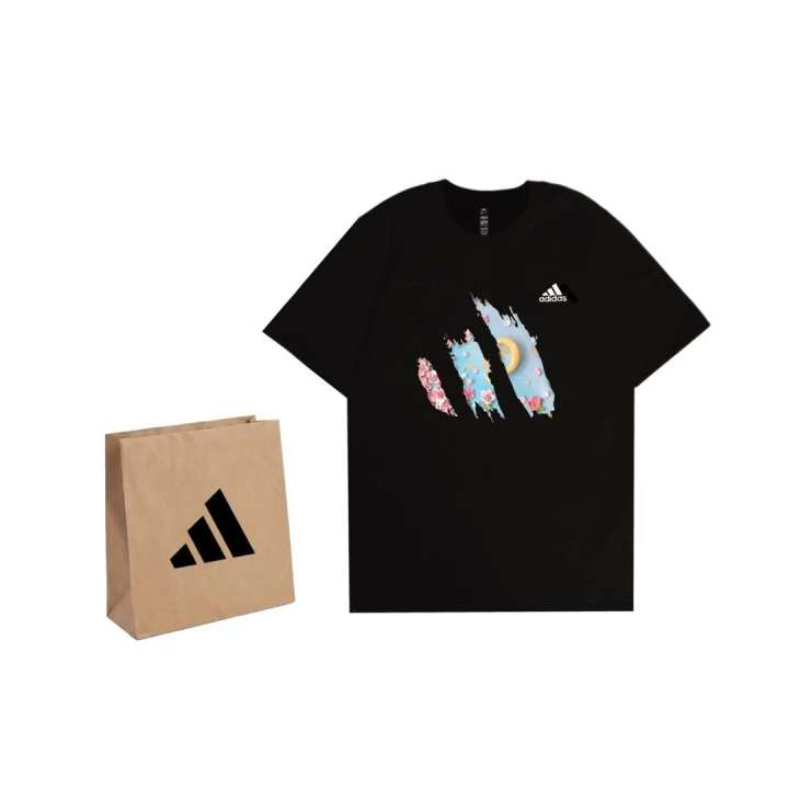 Adidas Adidas MUST HAVE T Shirts Unisex Black Crew Neck Moderate