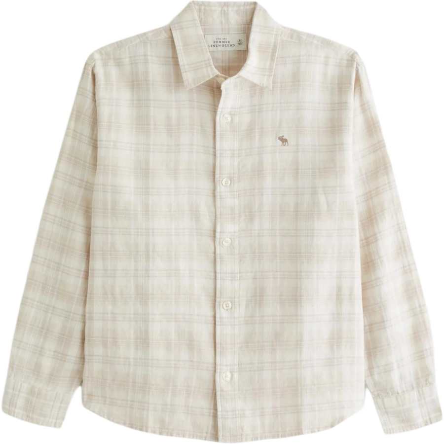 Abercrombie&Fitch Shirts Men's White Lapel Moderate
