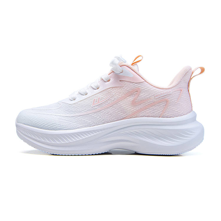 WARRIOR Running Shoes Women's Low Top White Pink