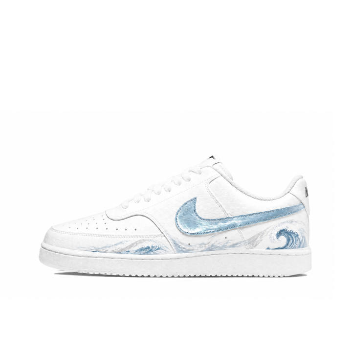 Nike Nike Court Vision 1 Skateboard Shoes Men's Low Top Blue White Multicolor