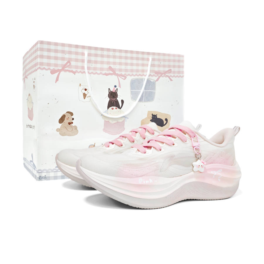 Li-Ning Li Ning Ride Waves 2 Running Shoes Women's Low Top Pink