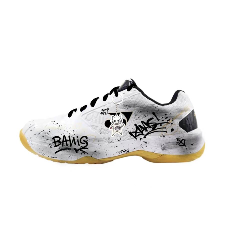 YONEX Badminton Shoes Unisex Low Top White Black Yellow