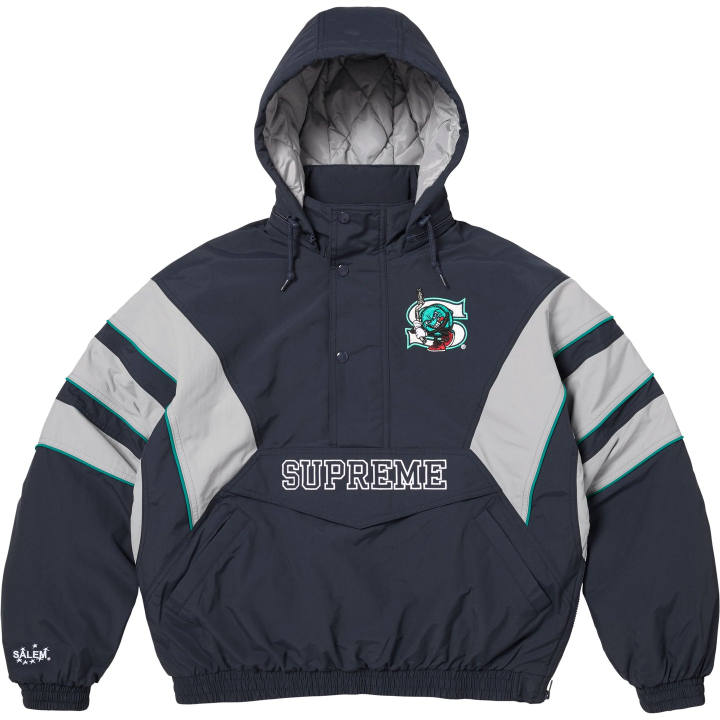 Supreme Supreme x SALEM SS26 WEEK12 Half Zip Stadium Jacket Jackets & Coats Unisex