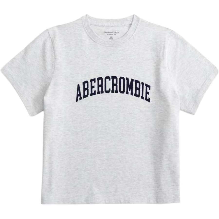 Abercrombie&Fitch T Shirts Women's Gray Crew Neck