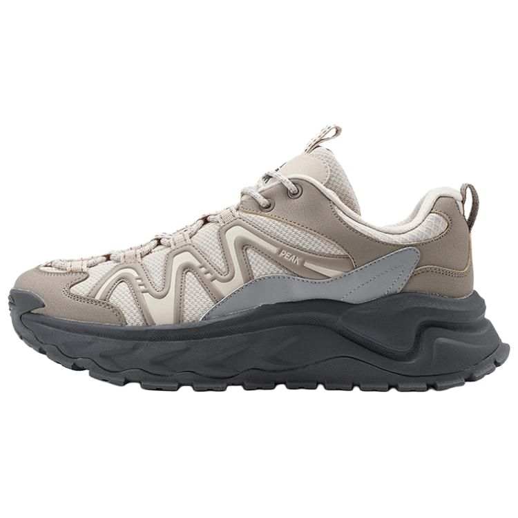 PEAK Hiking Shoes & Mountaineering Shoes Low top Outdoor Shoes Men's Beige Yellow Light Gray