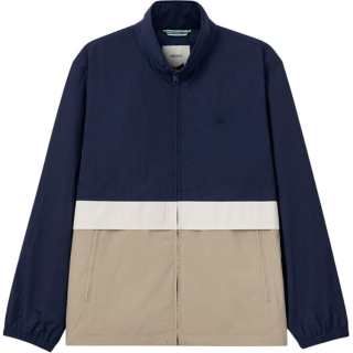 WOOLRICH Jackets Men's Royal Blue Stand Collar Moderate Straight Fit
