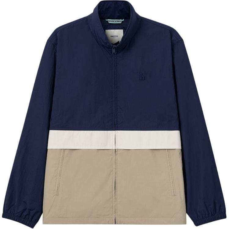 WOOLRICH WOOLRICH Jackets Men's Royal Blue Stand Collar Moderate Straight Fit