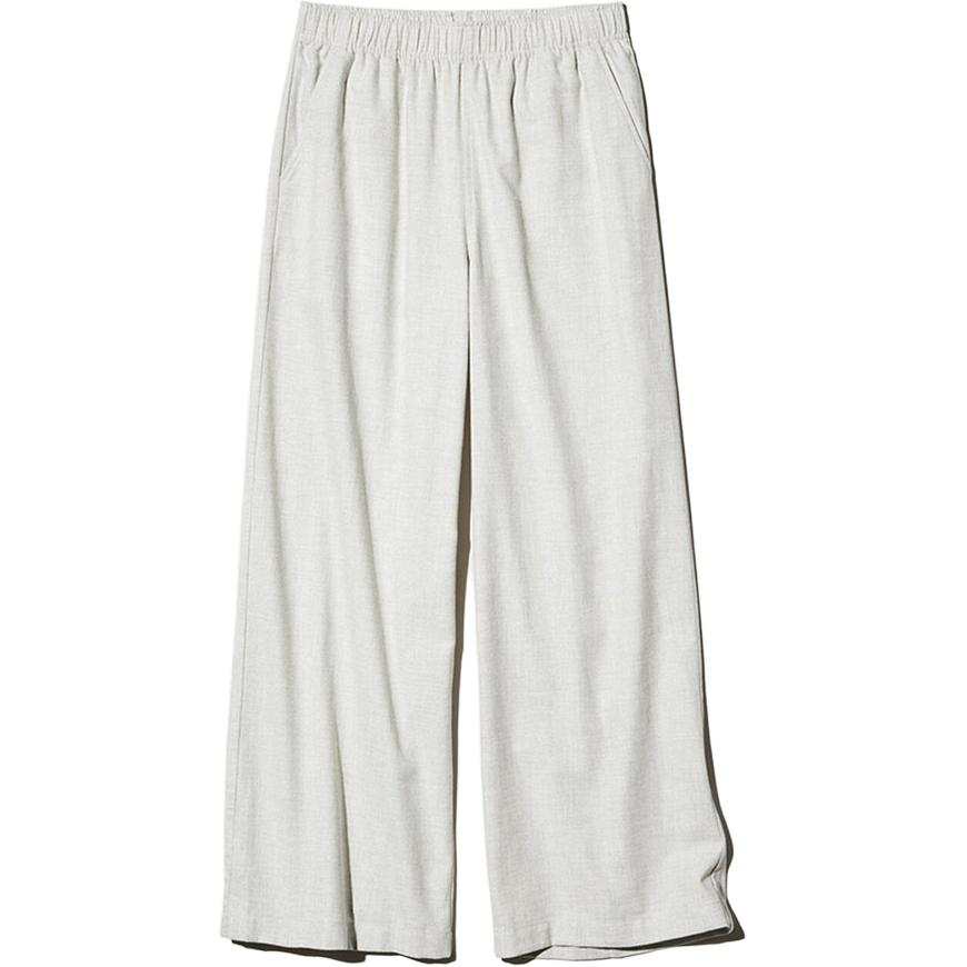 UNIQLO SS26 Casual Pants Women's Light Gray Moderate Straight Fit Pants