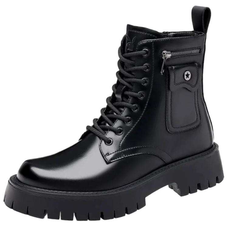 Playboy Playboy Short Mid Calf Combat Boots Men's