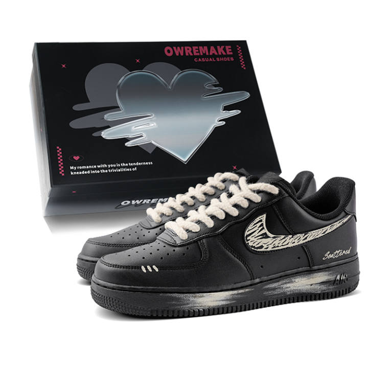 Nike Nike Air Force 1 Skateboard Shoes Men's Low Top Black/White